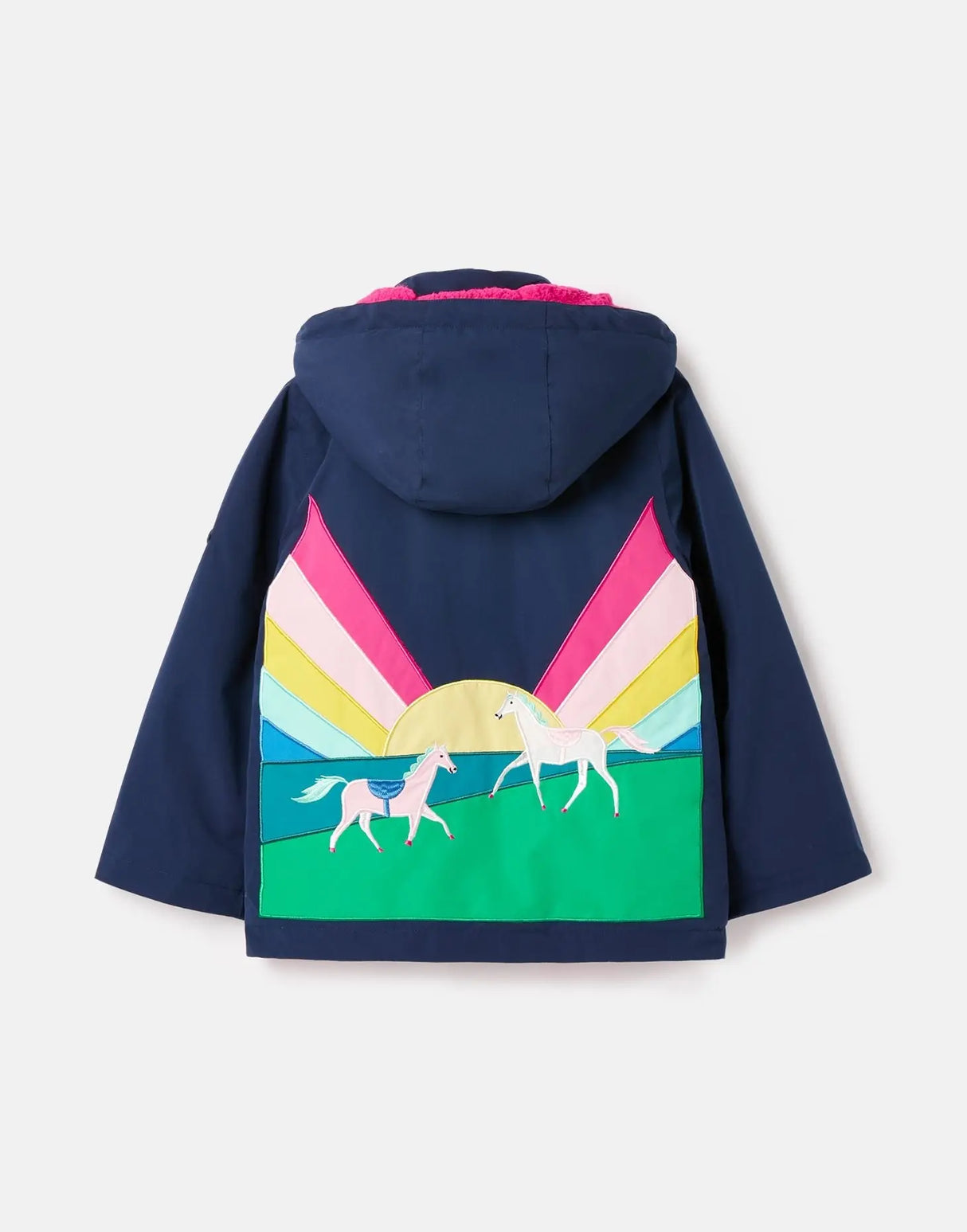 Girls Morgan Showerproof Artwork Jacket | Joules - Jenni Kidz