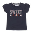 Girls T-shirt Dark Blue Tassels | Dirkje - Jenni Kidz