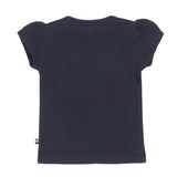 Girls T-shirt Dark Blue Tassels | Dirkje - Jenni Kidz