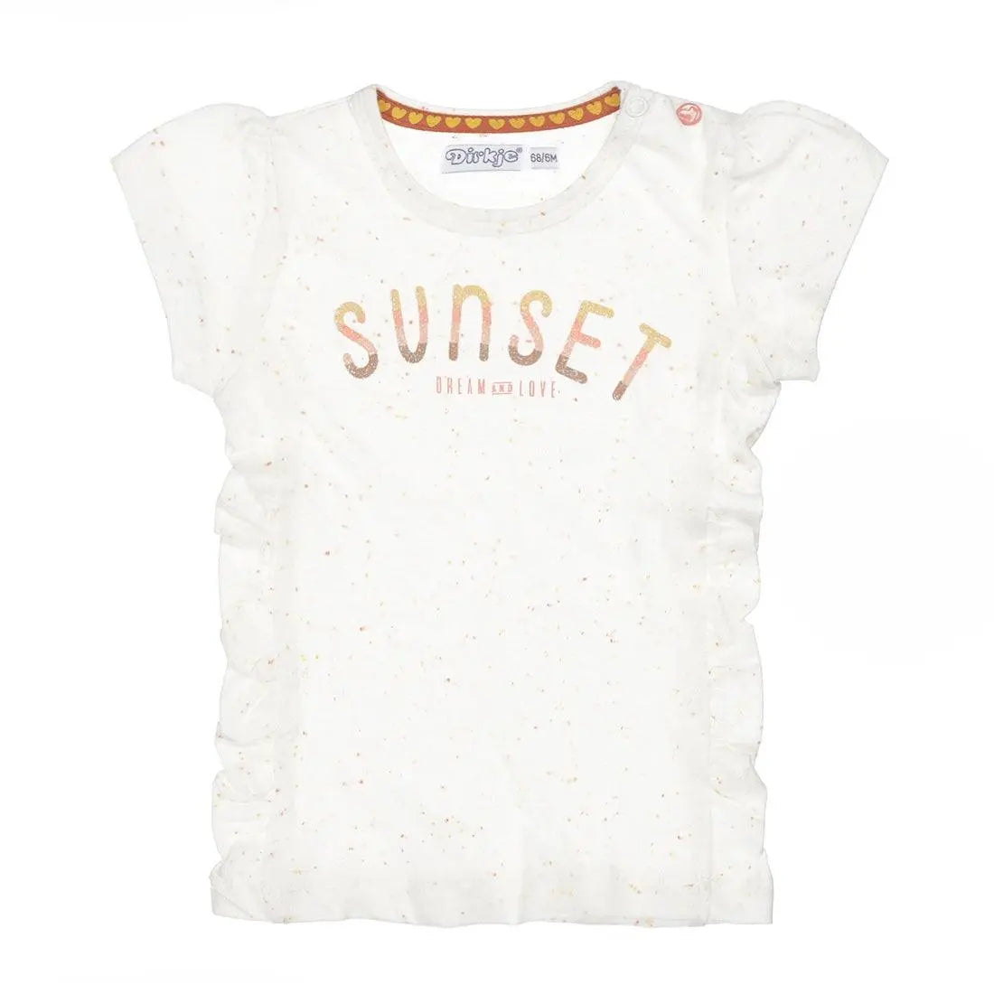 Girls T-shirt white | Dirkje - Jenni Kidz