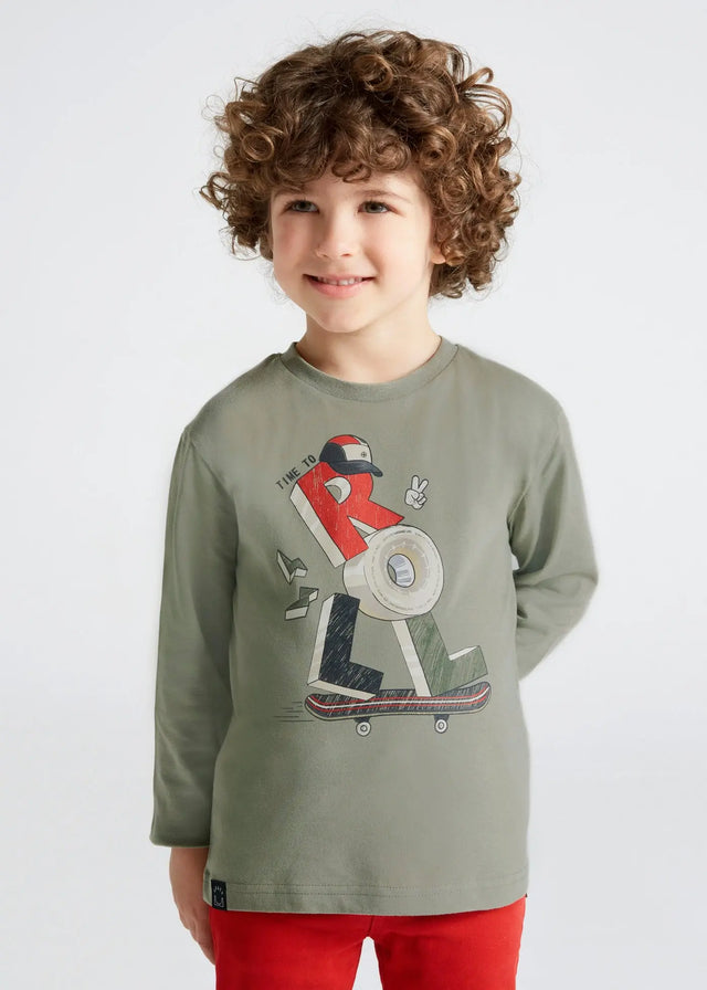 Graphic Long Sleeved Shirt Boy | Mayoral - Mayoral