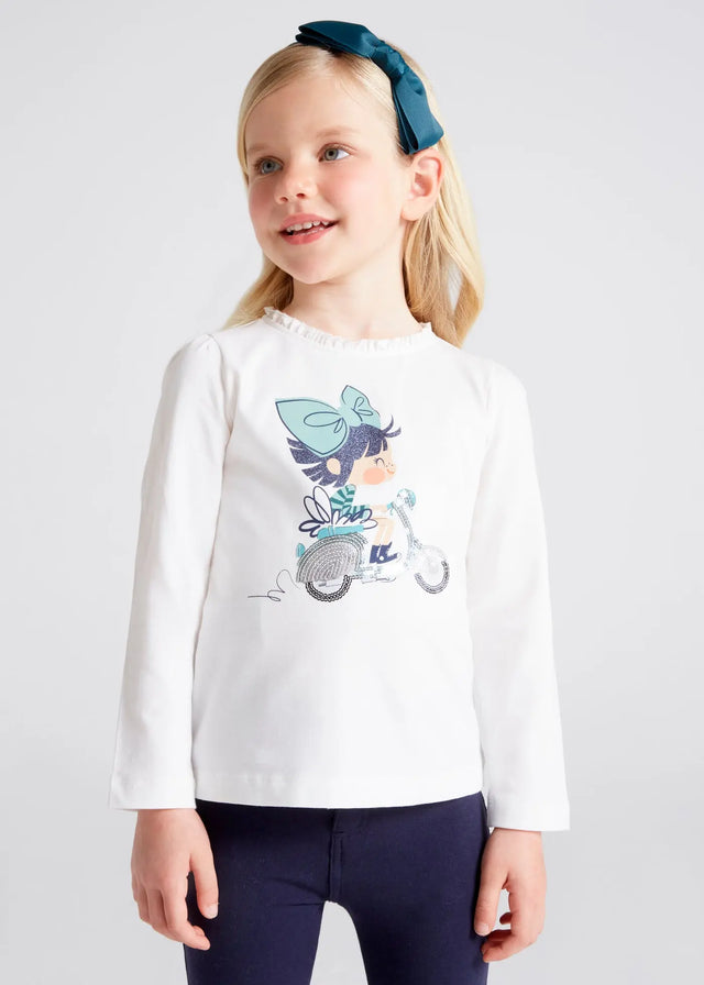 Graphic Long Sleeved Shirt Girl | Mayoral - Mayoral