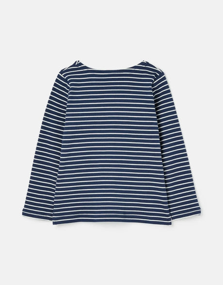 Harbour Luxe Long Sleeve Stripe T-Shirt | Joules - Jenni Kidz