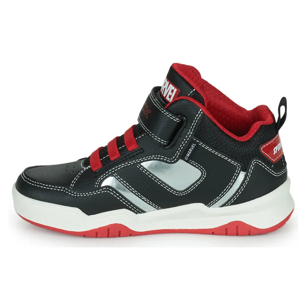 High Top Sneakers Perth Boy BlackRed | Geox - Geox