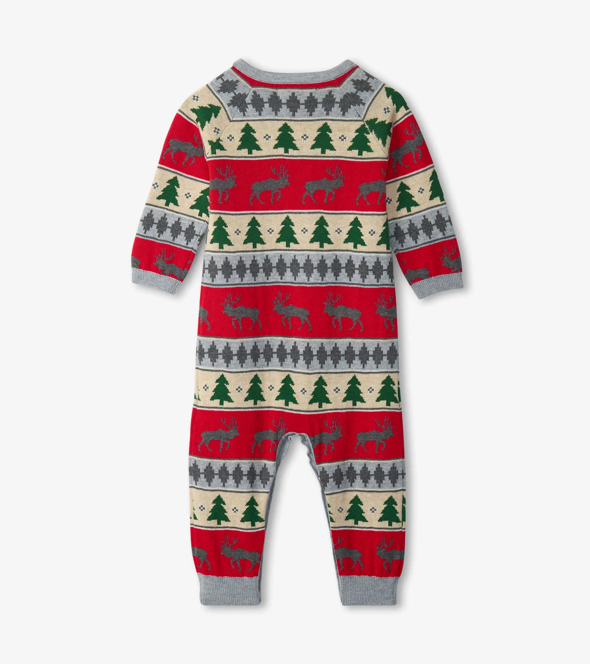 Holiday Elk Fair Isle Baby Sweater Romper | Hatley - Jenni Kidz