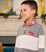 Holiday Elk Polo Shirt | Hatley - Jenni Kidz