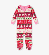 Holiday Fair Isle Organic Cotton Footed Coverall | Hatley - Jenni Kidz