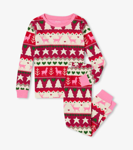 Holiday Fair Isle Organic Cotton Pajama Set | Hatley - Jenni Kidz