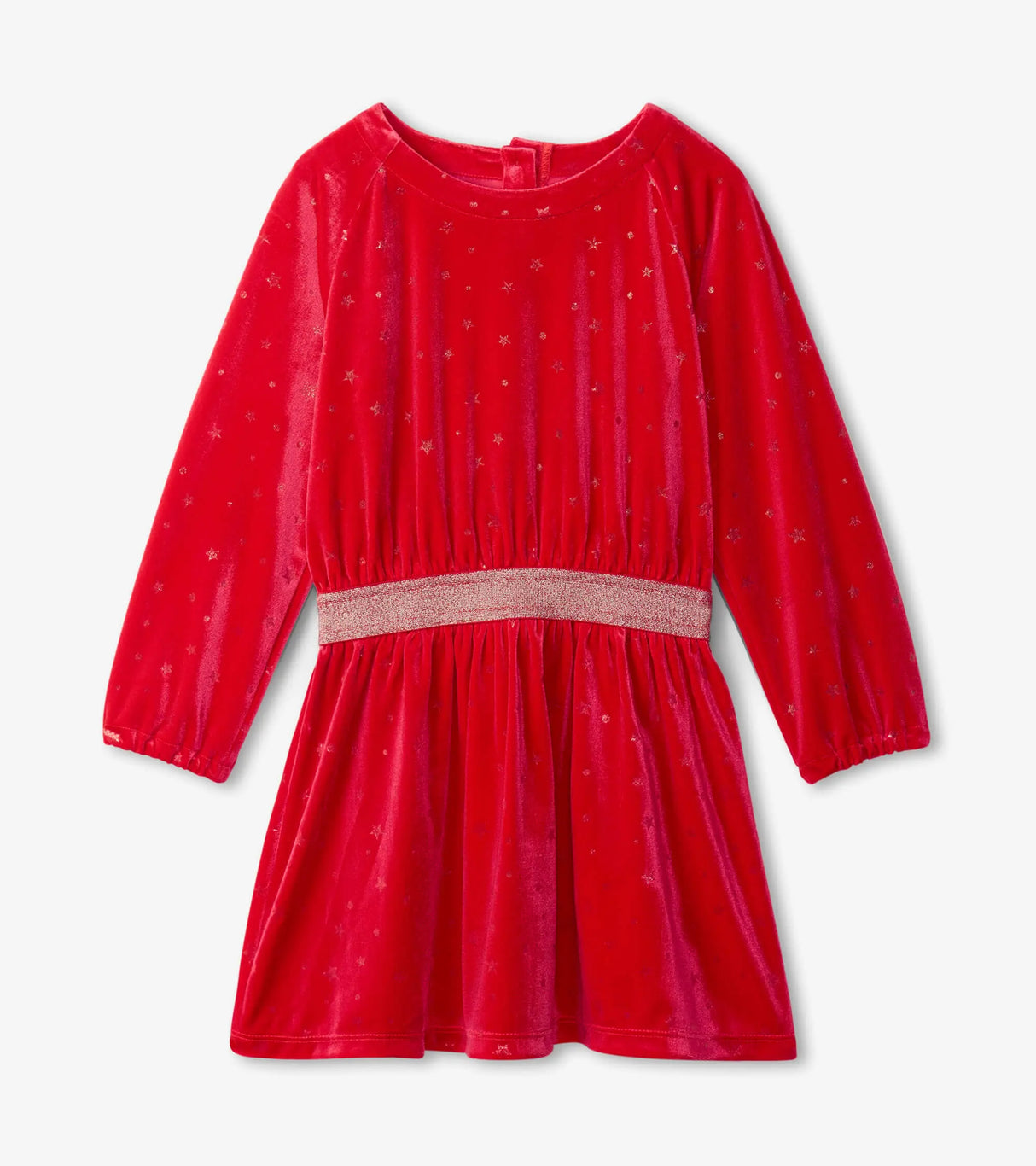 Holiday Stars Crushed Velour Dress | Hatley - Jenni Kidz