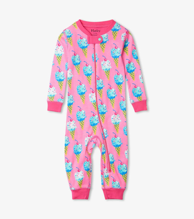 Ice Cream Cones Organic Cotton Coverall | Hatley - Jenni Kidz