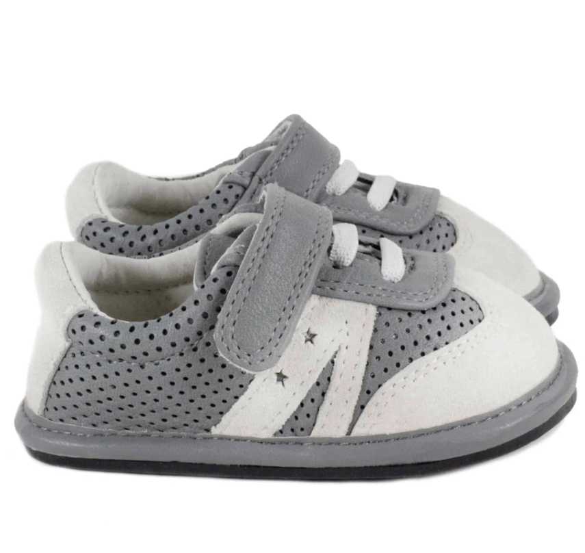 Jack and Lily REGI Grey/White Star Trainer - Jenni Kidz