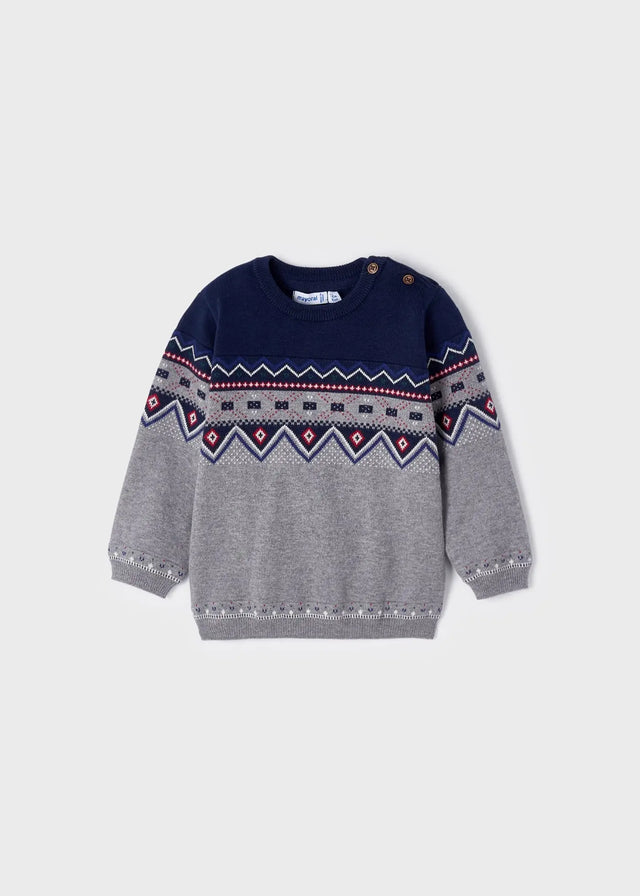 Jacquard Sweater Baby Boy | Mayoral - Mayoral