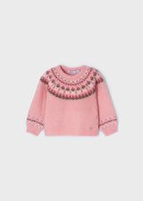 Jersey Jacquard Sweater Baby Girl | Mayoral - Mayoral