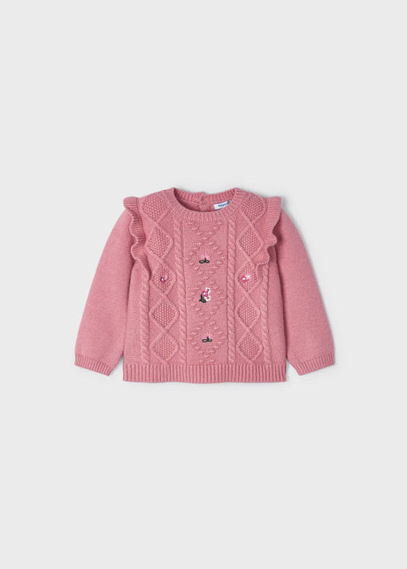 Jersey Sweater Flower Detail Baby Girl | Mayoral - Mayoral