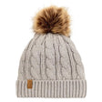 Kids Cable Knit Beanie | Grey | Jan & Jul - Jenni Kidz