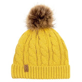 Kids Cable Knit Beanie | Mustard | Jan & Jul - Jenni Kidz