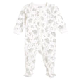 Laurel Leaves Print on Off-White Sleeper | Petit Lem - Jenni Kidz