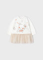 Little Mouse Shirt With Tulle Skirt Baby Girl | Mayoral - Mayoral