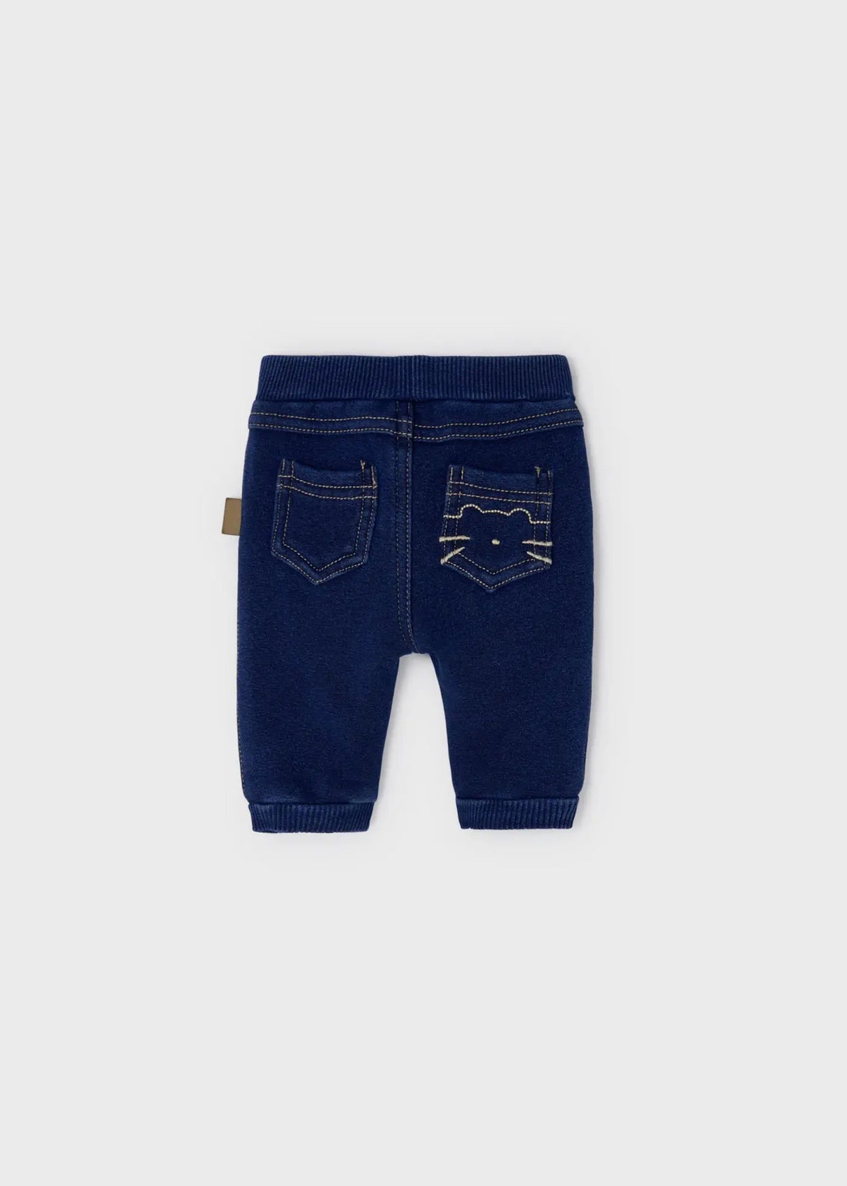 Long Denim Pants With Elastic Waistband Newborn Boy | Mayoral - Mayoral