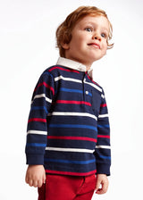 Long Sleeve Striped Polo Shirt Baby | Mayoral - Mayoral