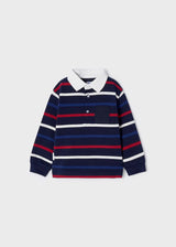 Long Sleeve Striped Polo Shirt Baby | Mayoral - Mayoral