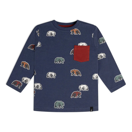 Long Sleeve Top With Bear Print | DEUX PAR DEUX - DEUX PAR DEUX