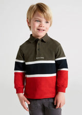Long Sleeved Multi Color Polo Shirt Boy | Mayoral - Mayoral