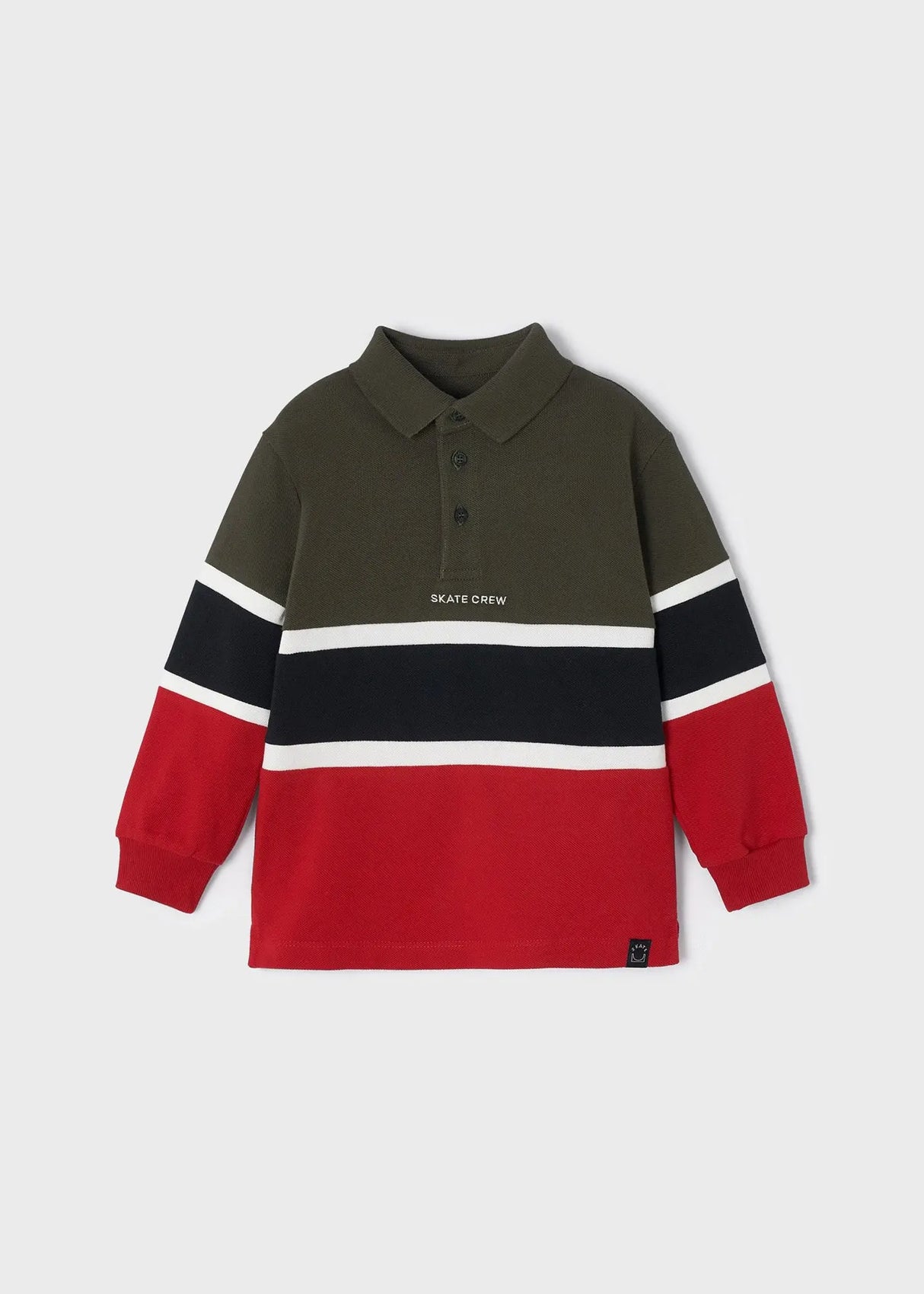 Long Sleeved Multi Color Polo Shirt Boy | Mayoral - Mayoral