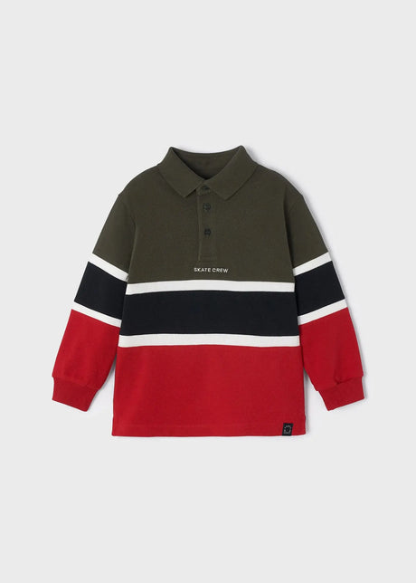 Long Sleeved Multi Color Polo Shirt Boy | Mayoral - Mayoral