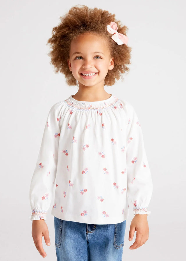 Long Sleeved Printed T-shirt Girl | Mayoral - Mayoral