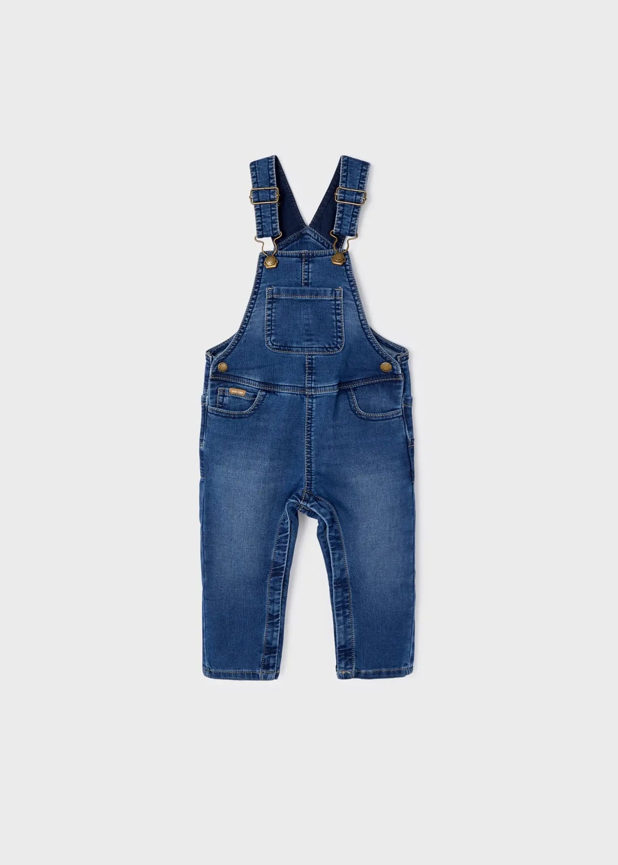 Long Soft Denim Dungarees Baby | Mayoral - Mayoral