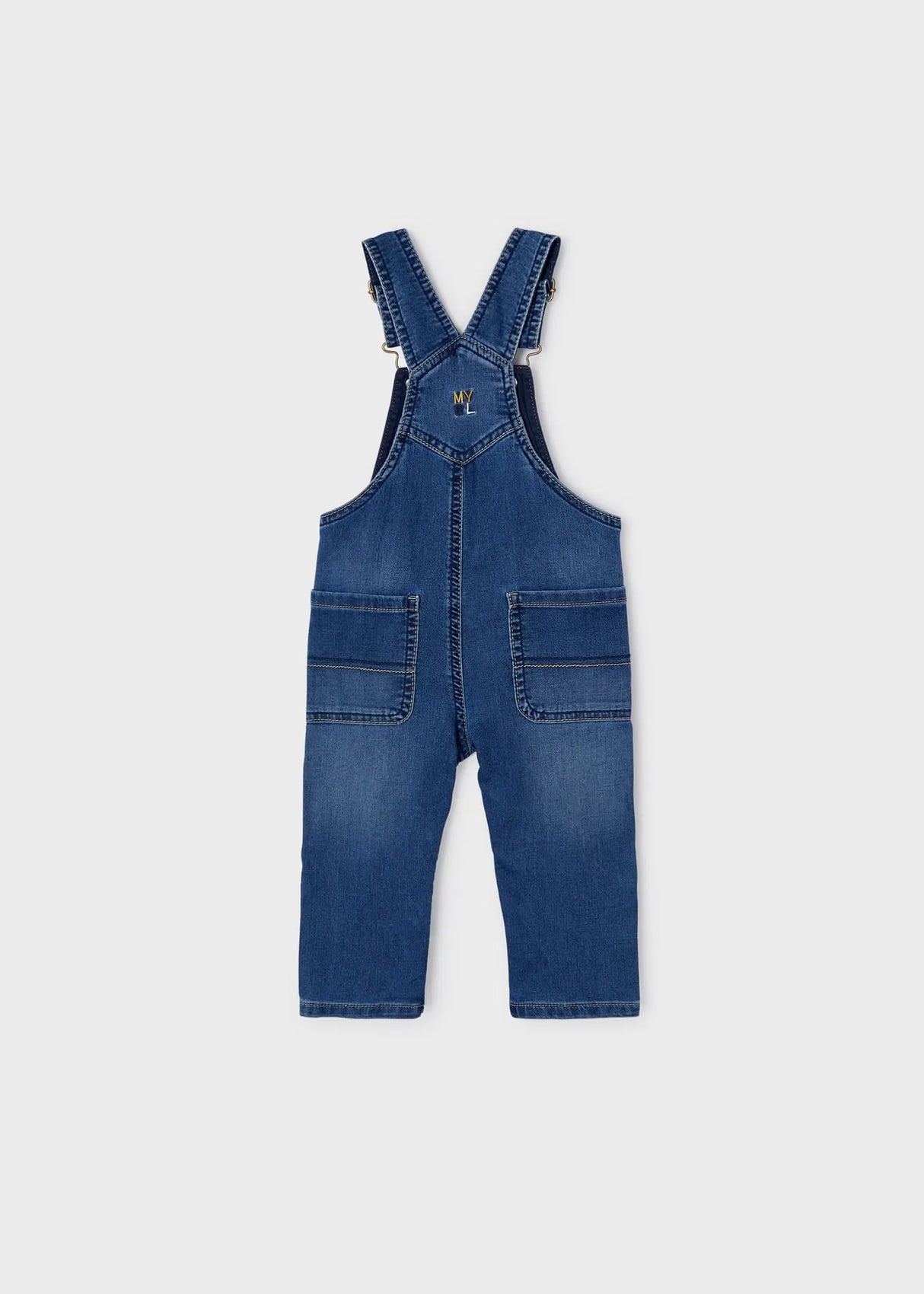 Long Soft Denim Dungarees Baby | Mayoral - Mayoral