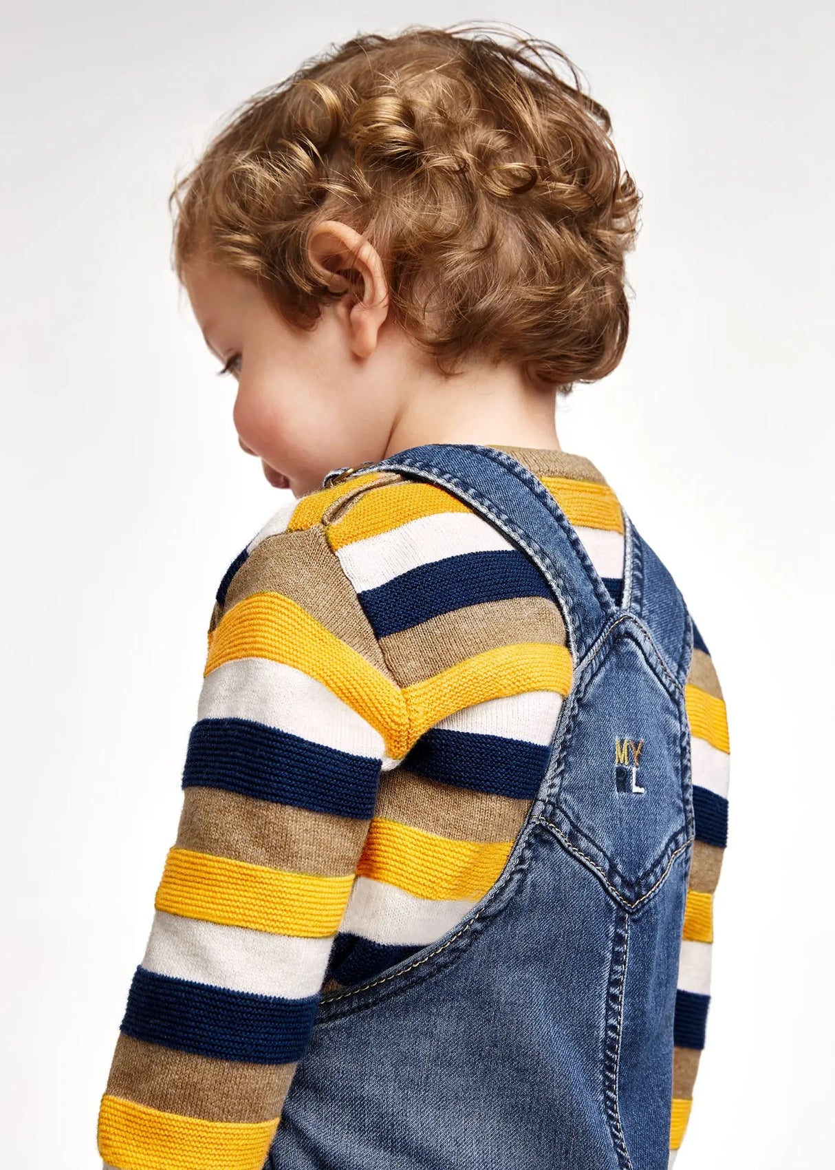 Long Soft Denim Dungarees Baby | Mayoral - Mayoral