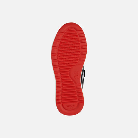 Low Top Sneakers Alben Junior - Black Red | Geox - Geox