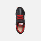 Low Top Sneakers Alben Junior - Black Red | Geox - Geox