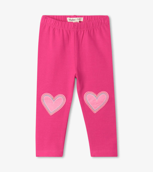 Magenta Hearts Baby Leggings | Hatley - Hatley