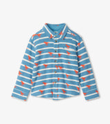 Mini Dinos Jersey Button Down Shirt | Hatley - Hatley