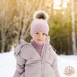 Mom & Me Knit Girls Winter Hat - Lilac | CALIKIDS - Jenni Kidz