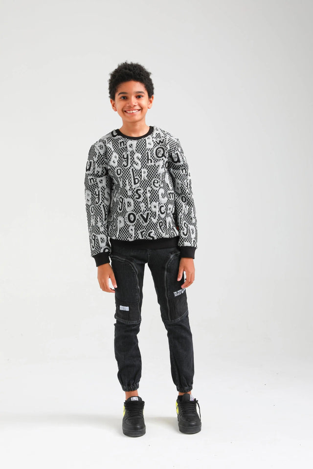 Nanica Siyah boy sweater - Jenni Kidz