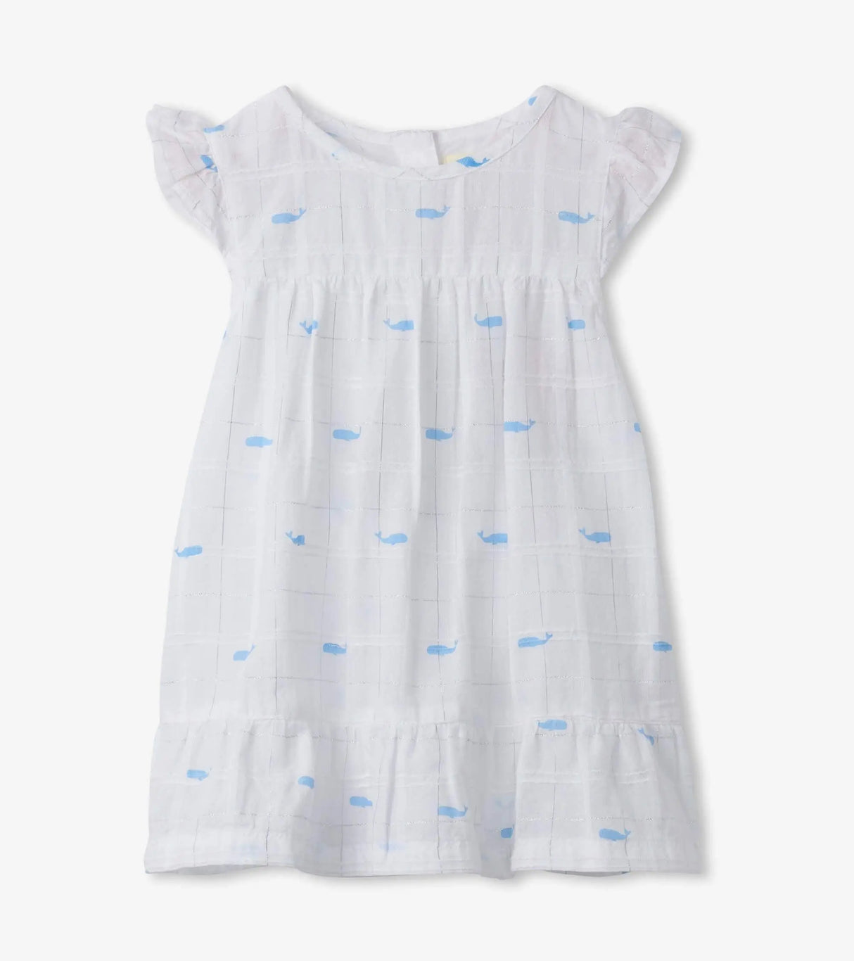 Nautical Whales Baby Flounce Hem Dress | Hatley - Jenni Kidz