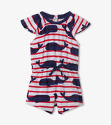 Nautical Whales Baby Flutter Romper | Hatley - Jenni Kidz