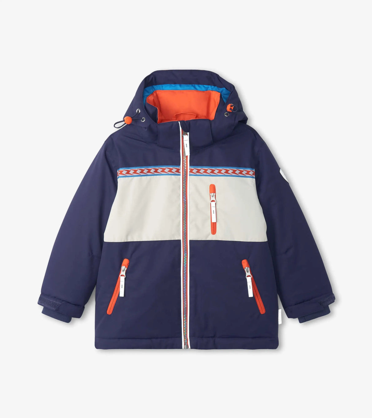 Navy Color Block Ski Jacket | Hatley - Jenni Kidz