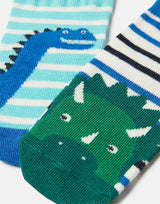 Neat Feet 2 Pack Of Socks Dino Stripe | Joules - Joules