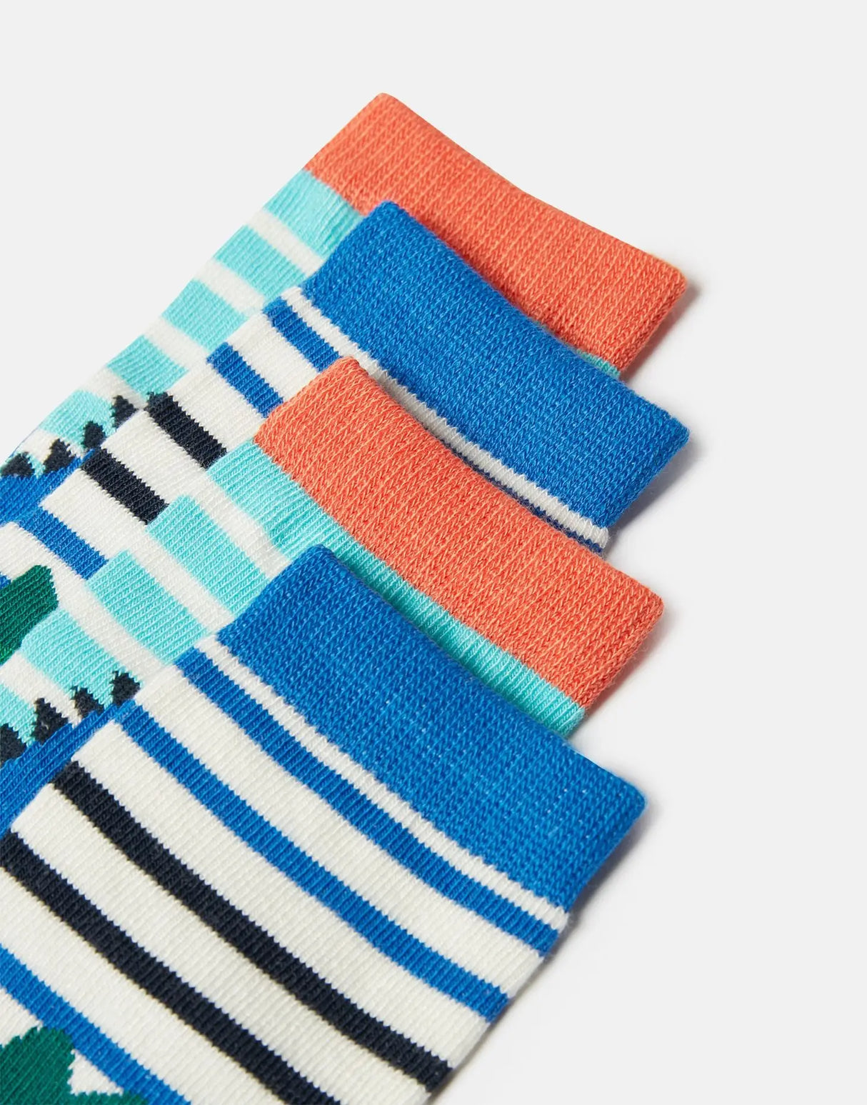 Neat Feet 2 Pack Of Socks Dino Stripe | Joules - Joules