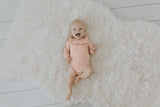 Organic Ruffle Bodysuit in Rosewater Dots | Lovedbaby - Jenni Kidz