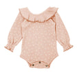 Organic Ruffle Bodysuit in Rosewater Dots | Lovedbaby - Jenni Kidz