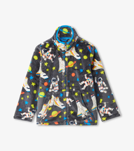 Outer Space Fuzzy Fleece Zip Up | Hatley - Jenni Kidz