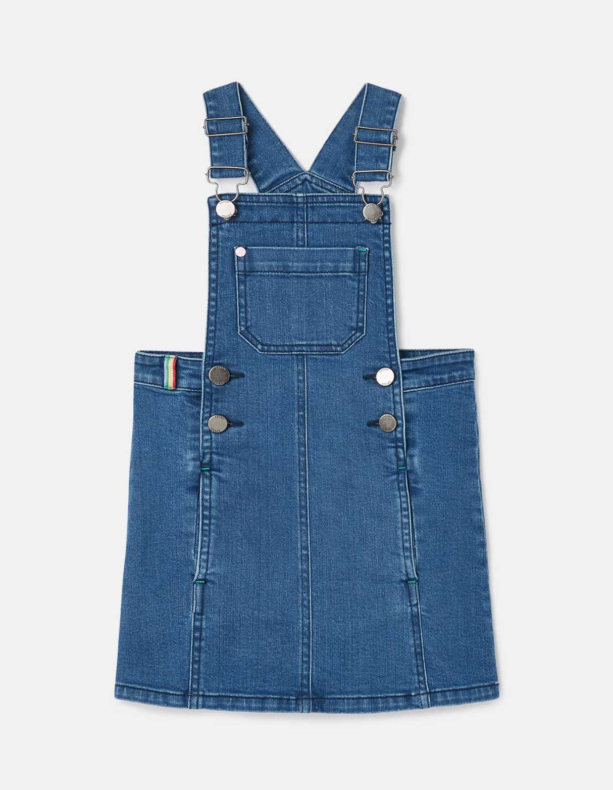 PHOEBE Denim Dungaree Dress | Joules - Jenni Kidz