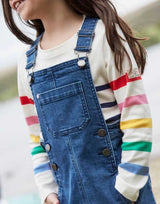 PHOEBE Denim Dungaree Dress | Joules - Jenni Kidz