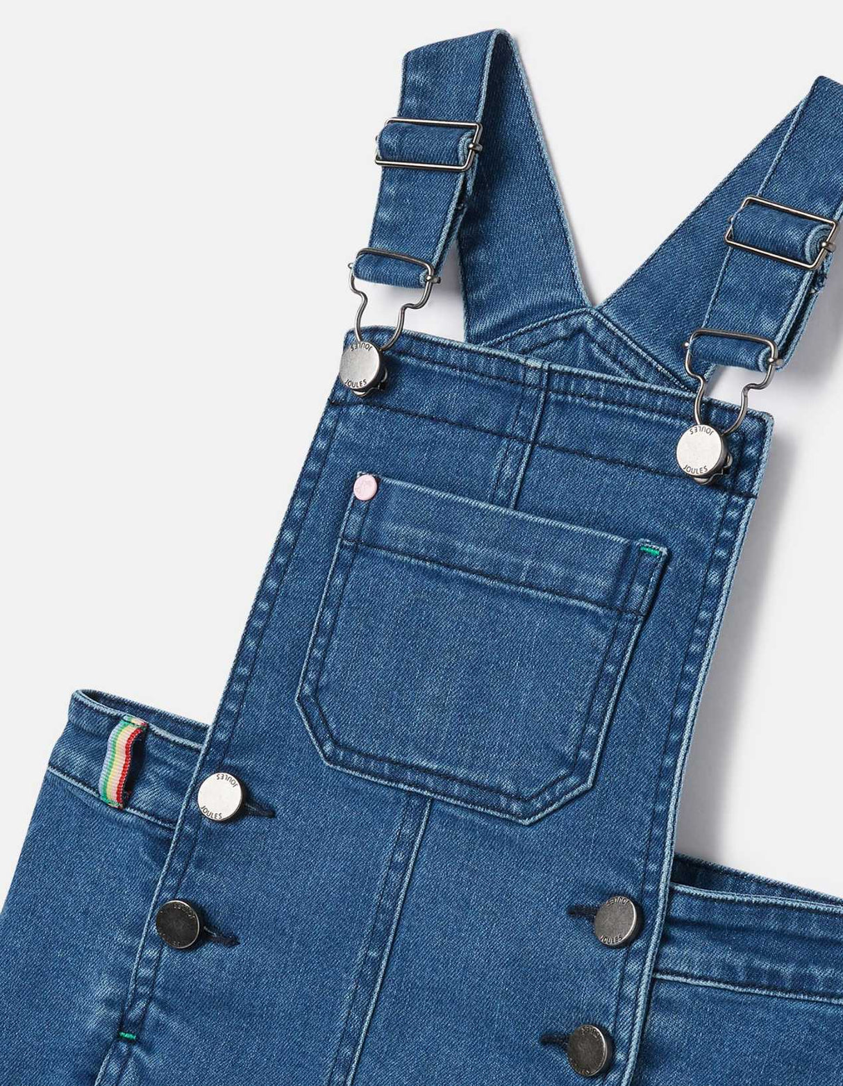 PHOEBE Denim Dungaree Dress | Joules - Jenni Kidz